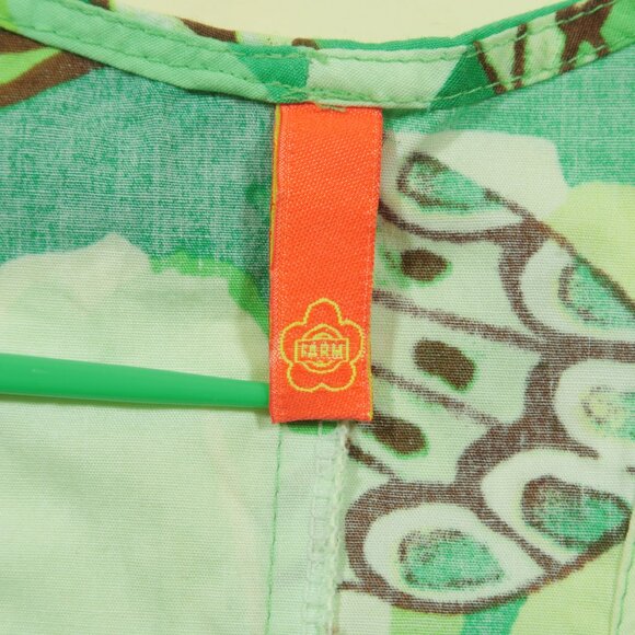 Farm Rio Mini Dress Womens M Green Butterfly Print Sleeveless - Picture 6 of 8